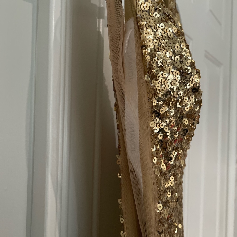Stunning gold sequins Jovani prom dress size 00 - Picture 6 of 6